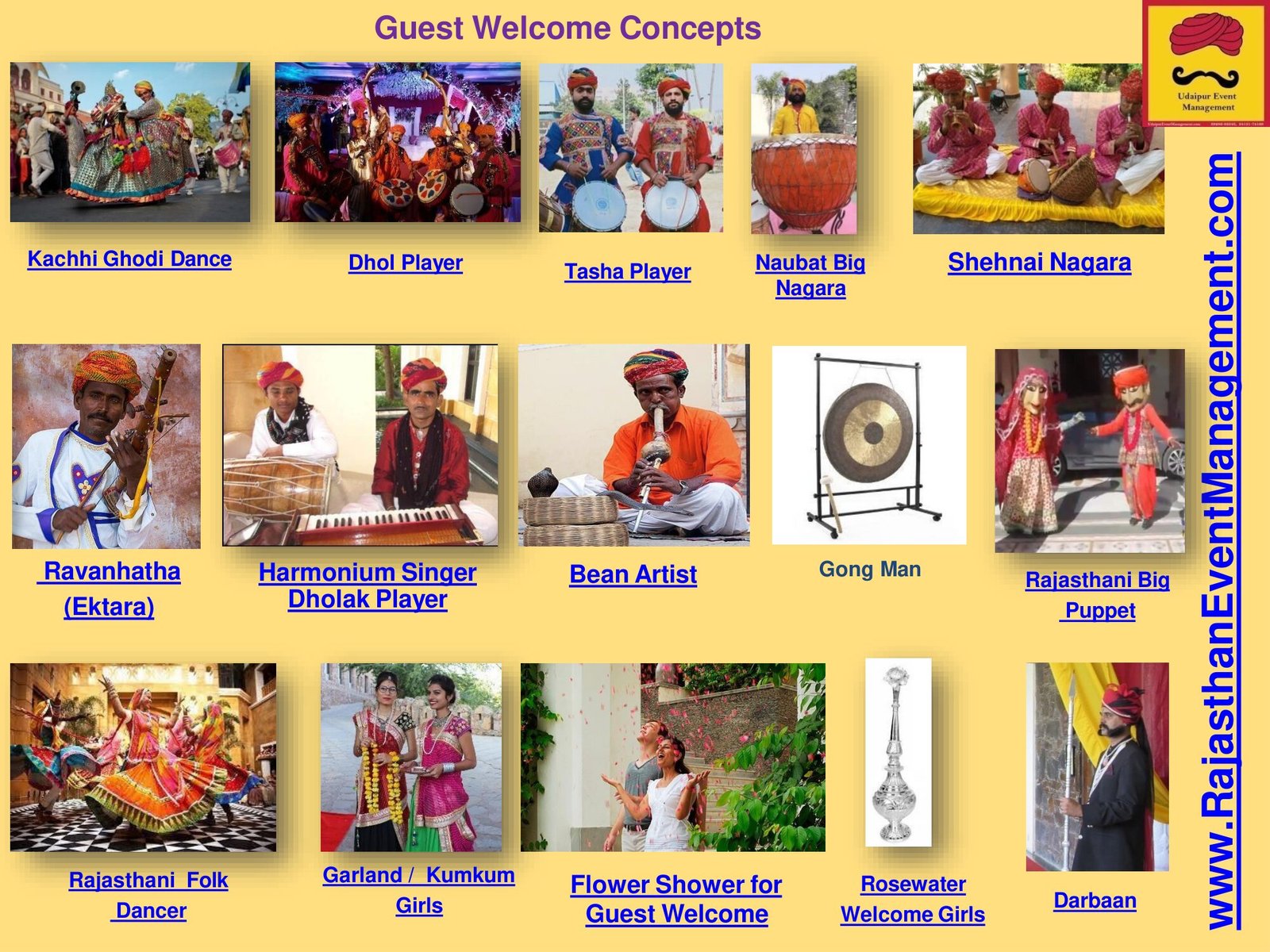 Guest Welcome Concepts - Rajasthani wedding artist management service