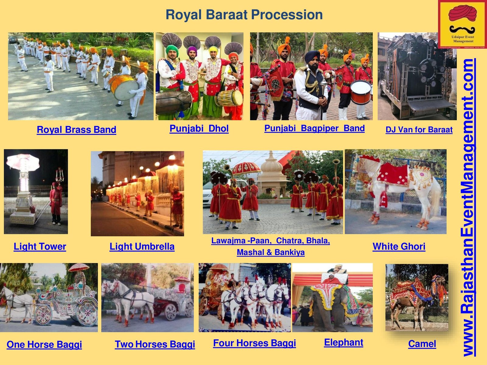 Royal Baraat Procession - Rajasthani wedding artist management service