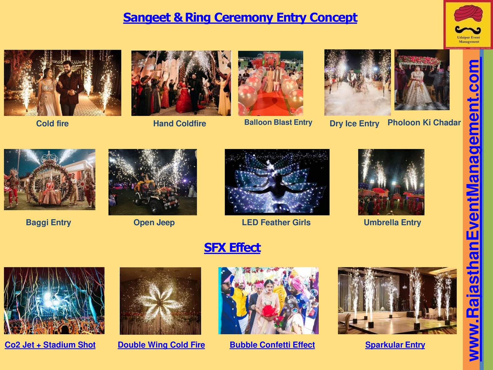 Sangeet & Ring Ceremony Entry Concept