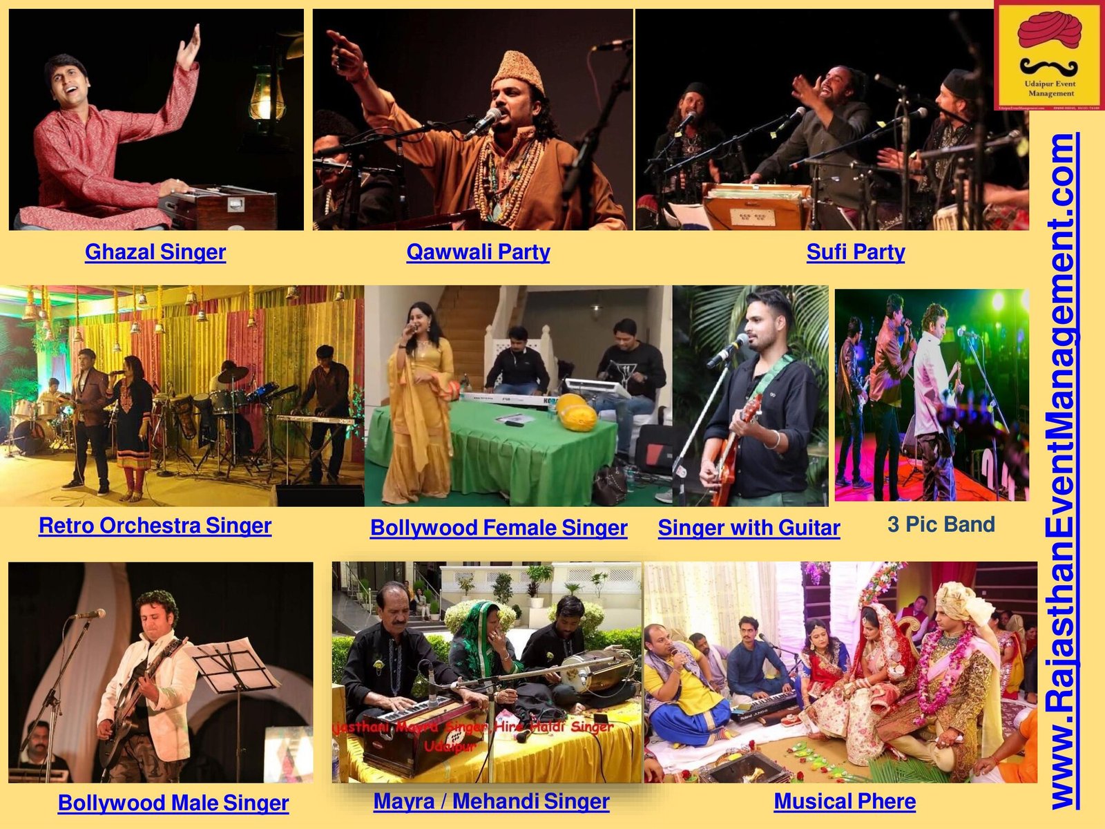 Singers & Musical Performers - Rajasthani wedding artist management service