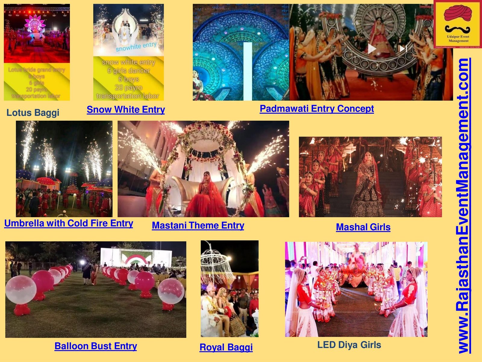 Bride Groom Grand Entry Concepts