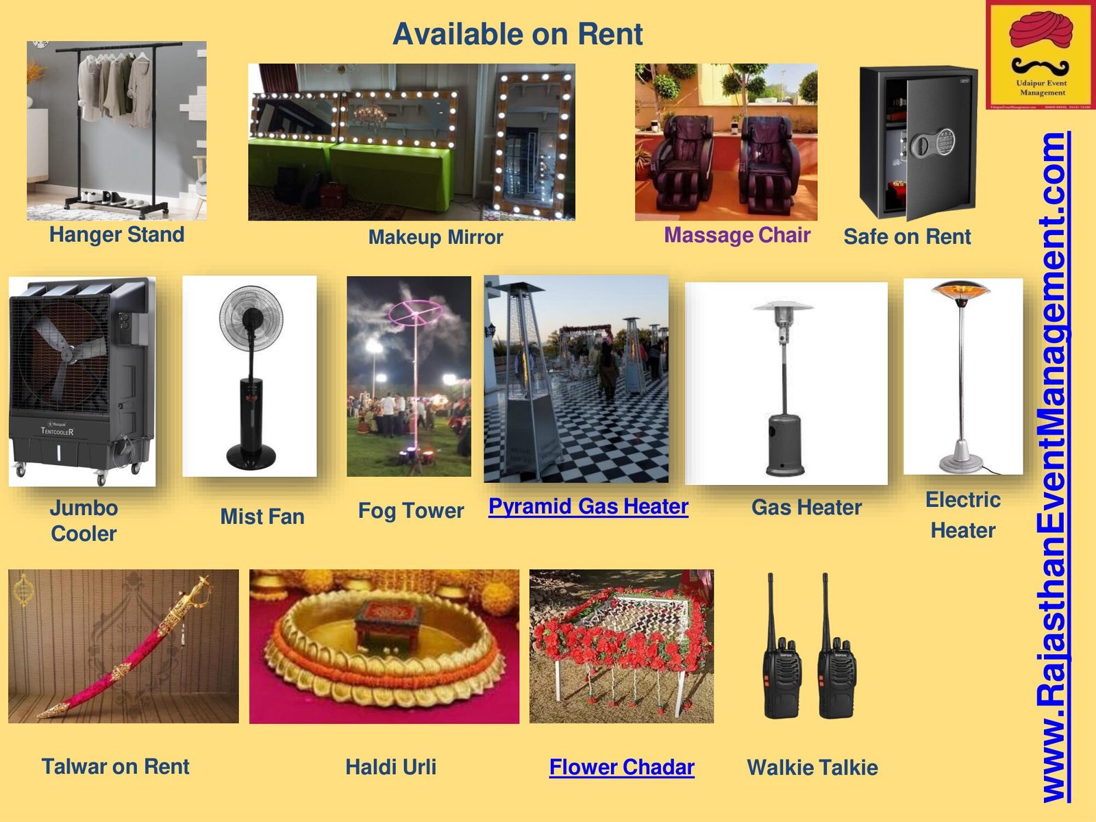 Event Equipment on Rent