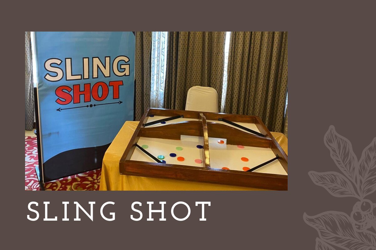 Sling Shot - carnival game stall for wedding and events