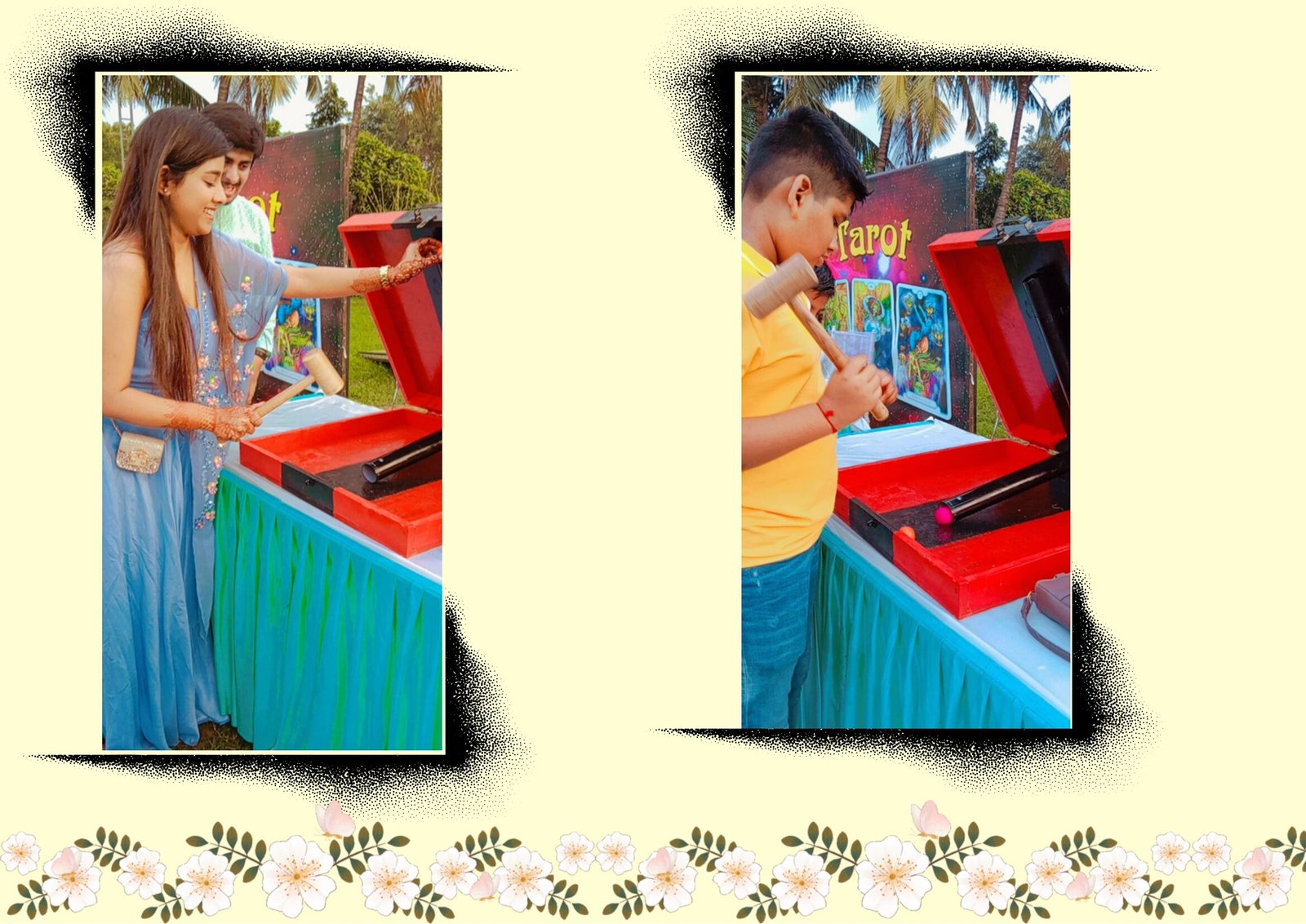 Hammer The Ball - carnival game stall for wedding and events