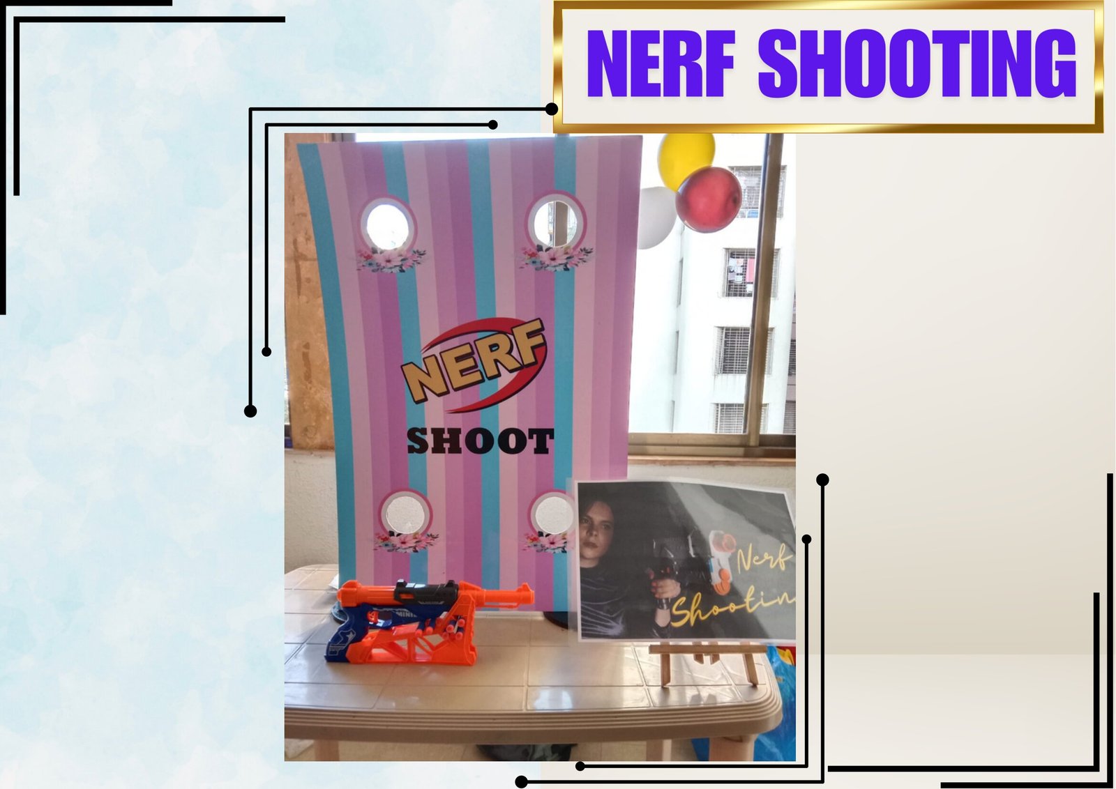 Nerf Shooting - carnival game stall for wedding and events