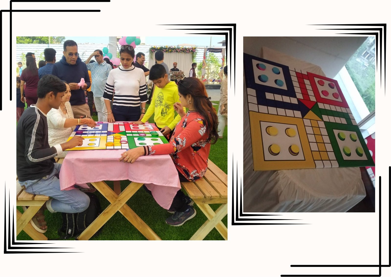 Ludo - carnival game stall for wedding and events