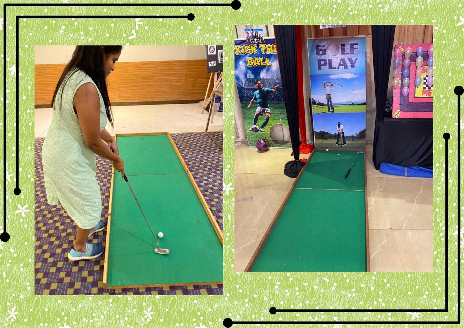 Golf Game - carnival game stall for wedding and events