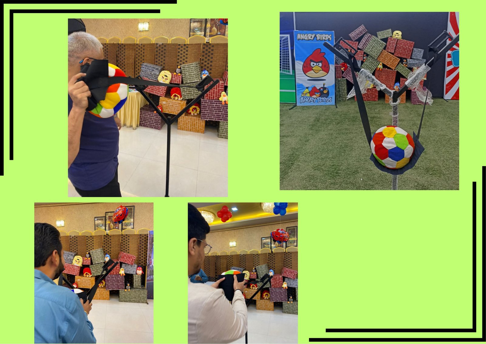 Angry Birds Slingshot - carnival game stall for wedding and events