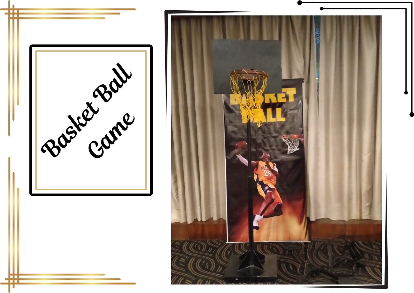 Basketball Game - carnival game stall for wedding and events