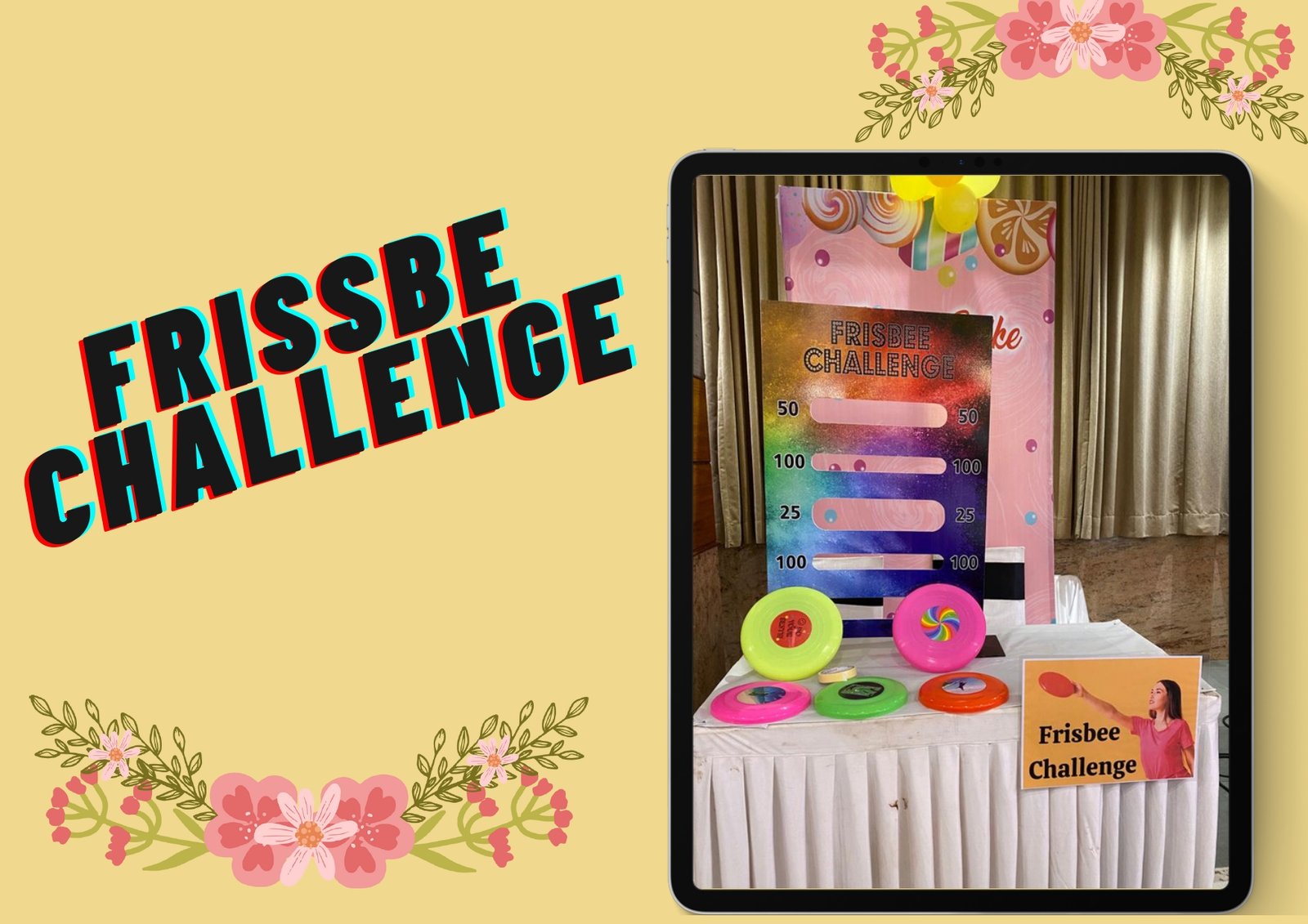 Frisbee Challenge carnival game