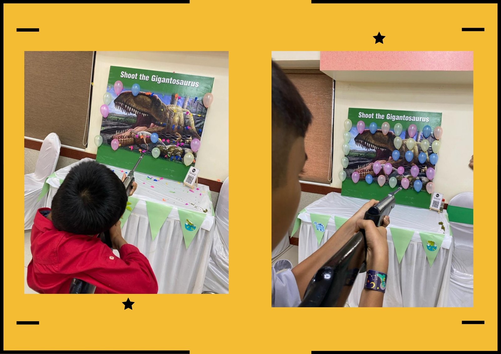 Shoot The Gigantosaurus carnival game