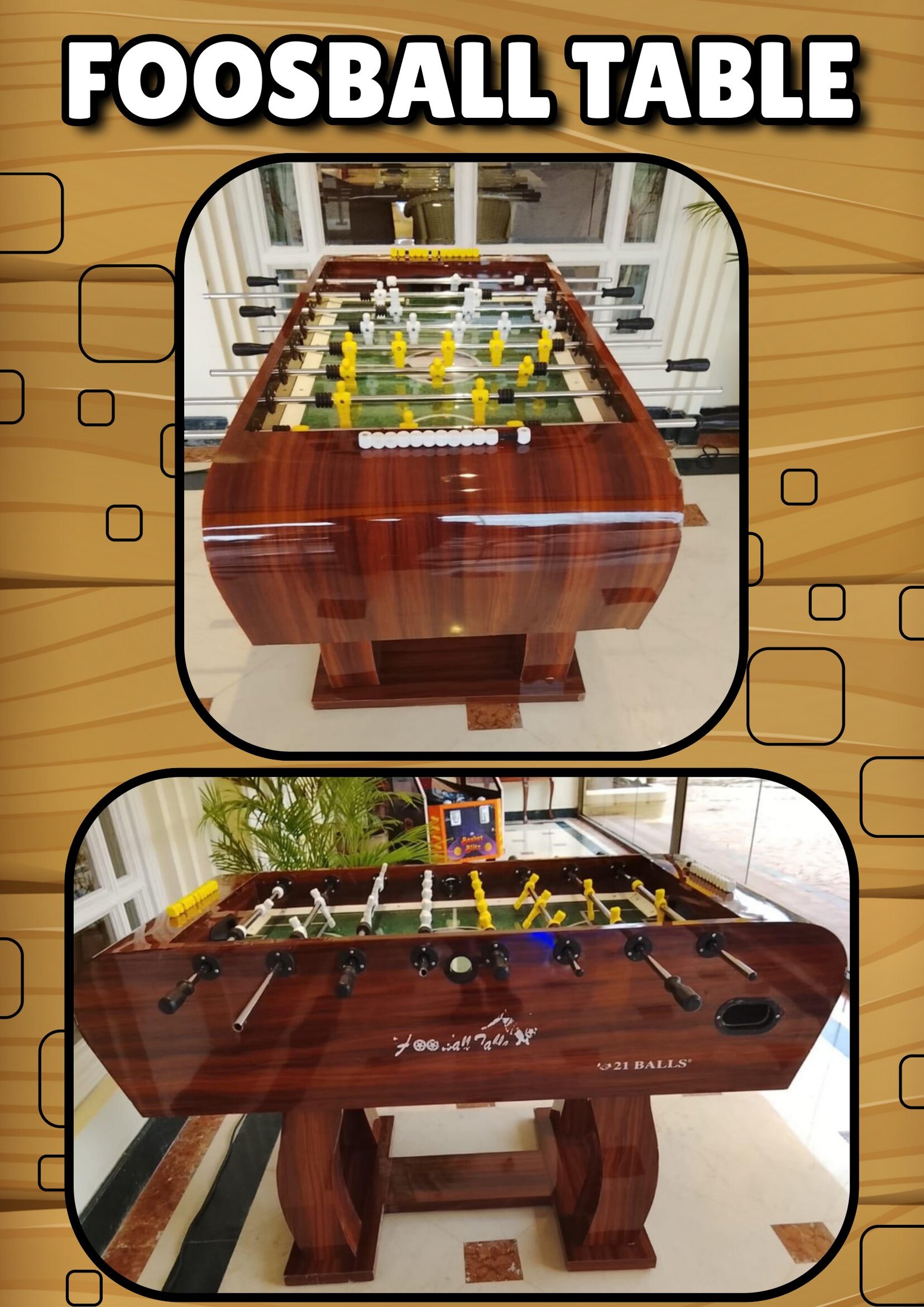 Foosball Table - carnival game stall for wedding and events