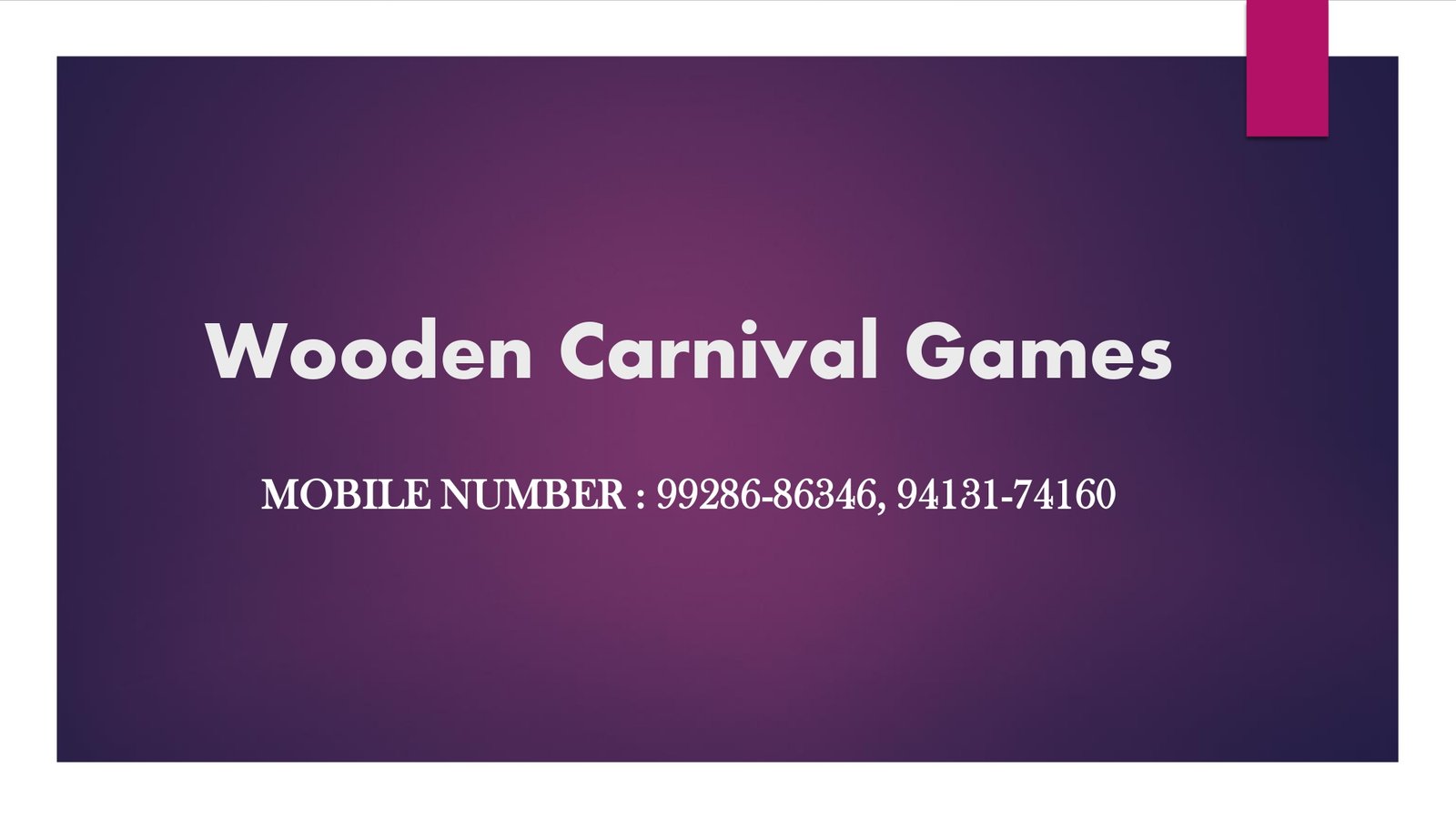 Wooden Carnival Games - carnival game stall for wedding and events