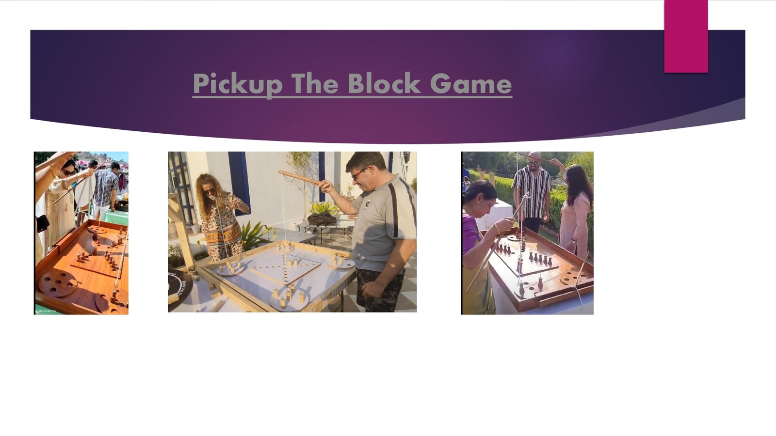 Pickup The Block Game - carnival game stall for wedding and events