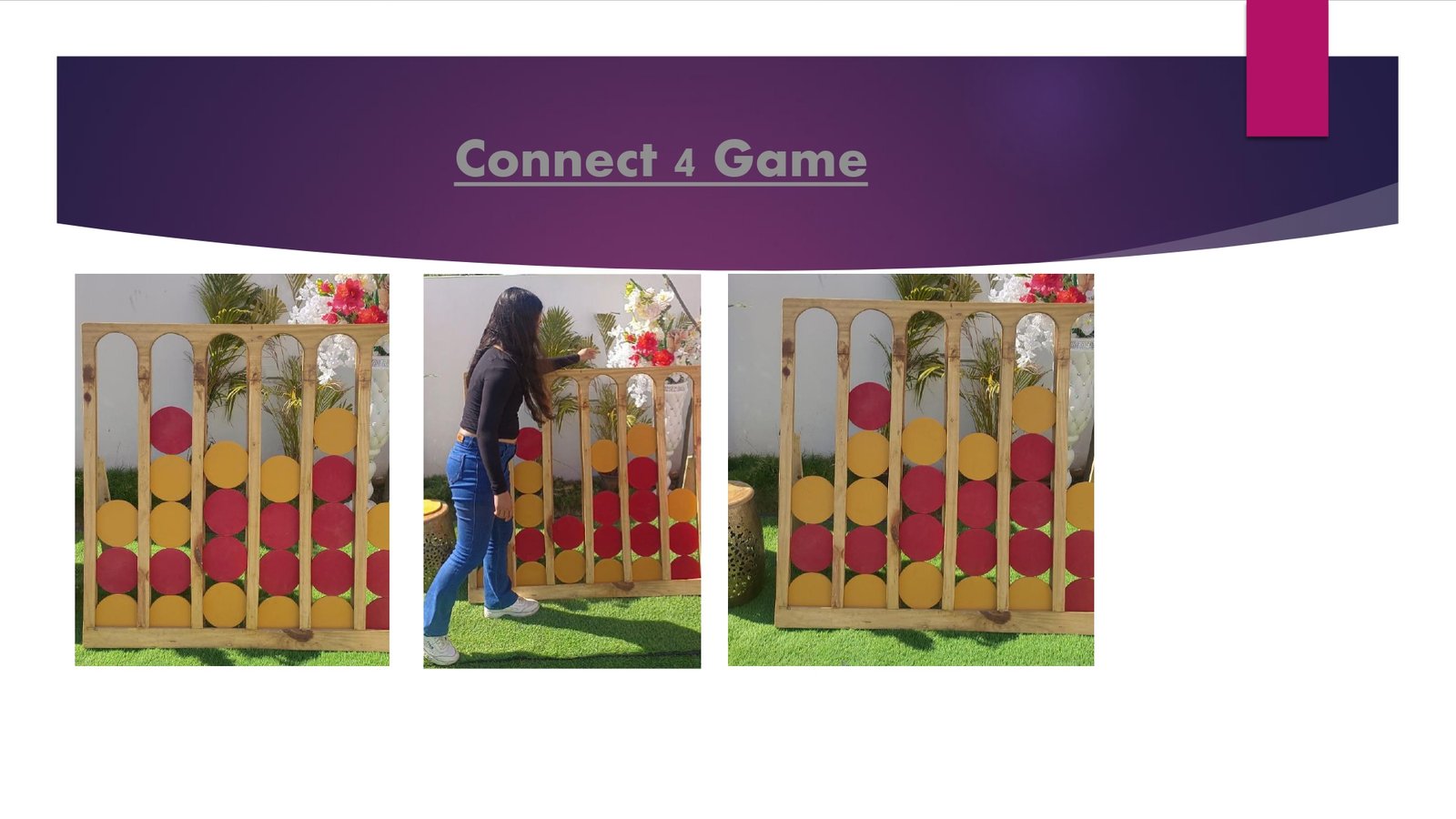 Connect 4 Game - carnival game stall for wedding and events