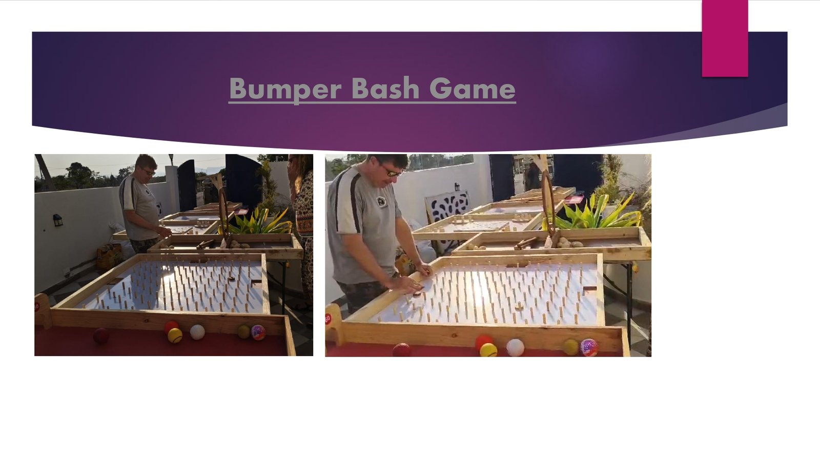 Bumper Bash Game - carnival game stall for wedding and events