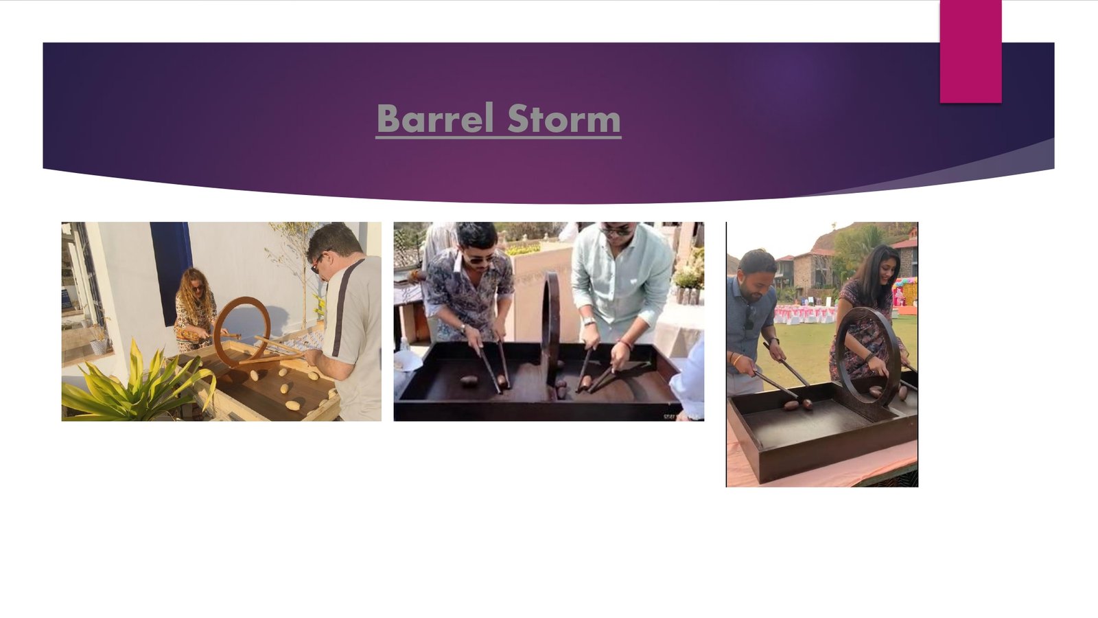 Barrel Storm - carnival game stall for wedding and events