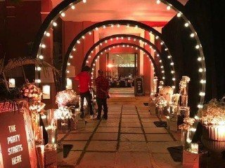 Illuminated Arch Tunnel - Rajasthan Artist Booking Agency