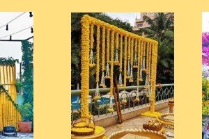 Hanging Marigold Curtains - Rajasthan Artist Booking Agency