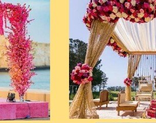 Royal Gold & Rose Mandap - Rajasthan Artist Booking Agency