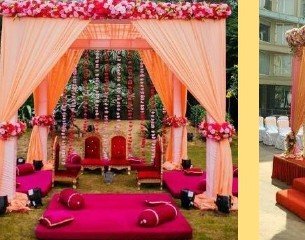Traditional Baithak Mandap - Rajasthan Artist Booking Agency