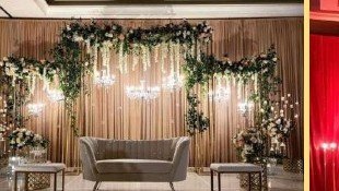 Beige & Gold Elegant Stage - Rajasthan Artist Booking Agency